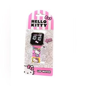 Hello Kitty Licensed Pastel Rainbow LED Wrist Watch Adjustable Strap Square Face